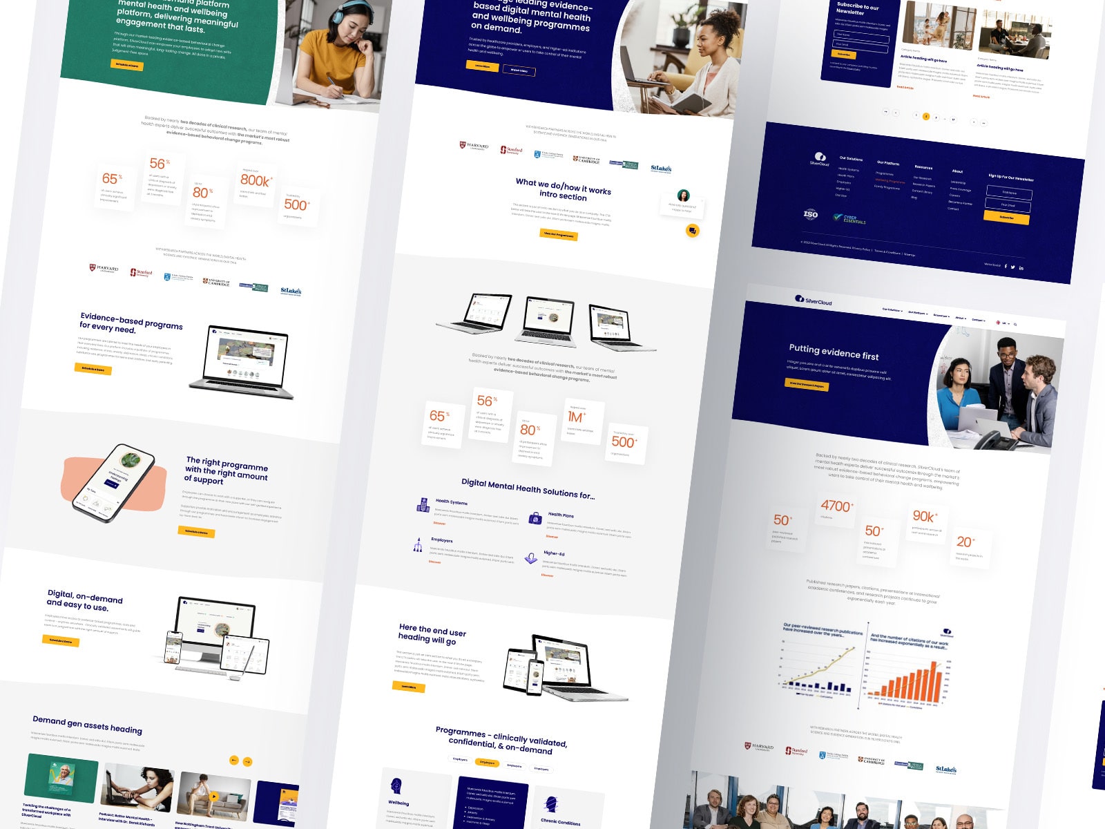 Showcase of the work we've done for SilverCloud